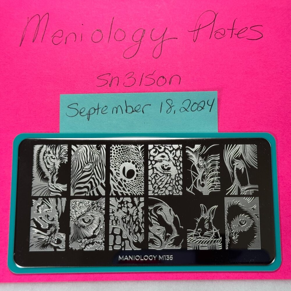 Maniology Plate: Fuzzy & Ferocious XL: Wild Eyes/Don't Blink M135